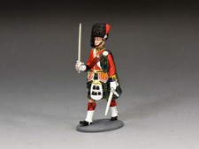 CE067 Black Watch Officer Marching by King  Country