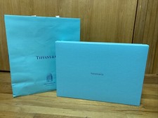 Tiffany  Co Empty Gift Storage Box with Gift Bag - Large Blue 20 x 14 x 3.5