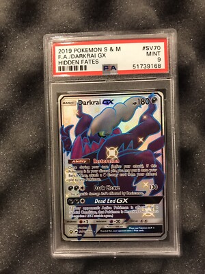 ダークライ　PBG psa9 Pokemon TCG Hidden Fates Darkrai GX Full Art SV70/SV94 PSA 9 Mint