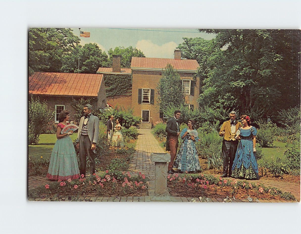 Postcard Flower Garden My Old Kentucky Home Bardstown Kentucky USA eBay