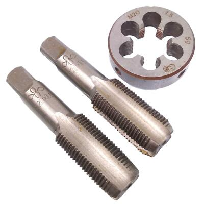 #ad #ad HSS M20 x 1.5mm Taper amp; Plug Tap amp; M20 x 1.5mm Die Metric Thread Right Hand $28.01