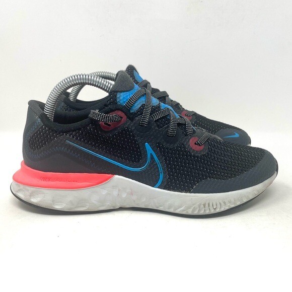 Chaussures de sport Nike Renew Run CT1430-090 (GS) noir bleu jeunesse 6 |  eBay