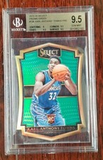 2015-16 PANINI SELECT KARL ANTHONY TOWNS 1 /5 PRIZM GREEN BGS 9.5 RC ROOKIE POP3