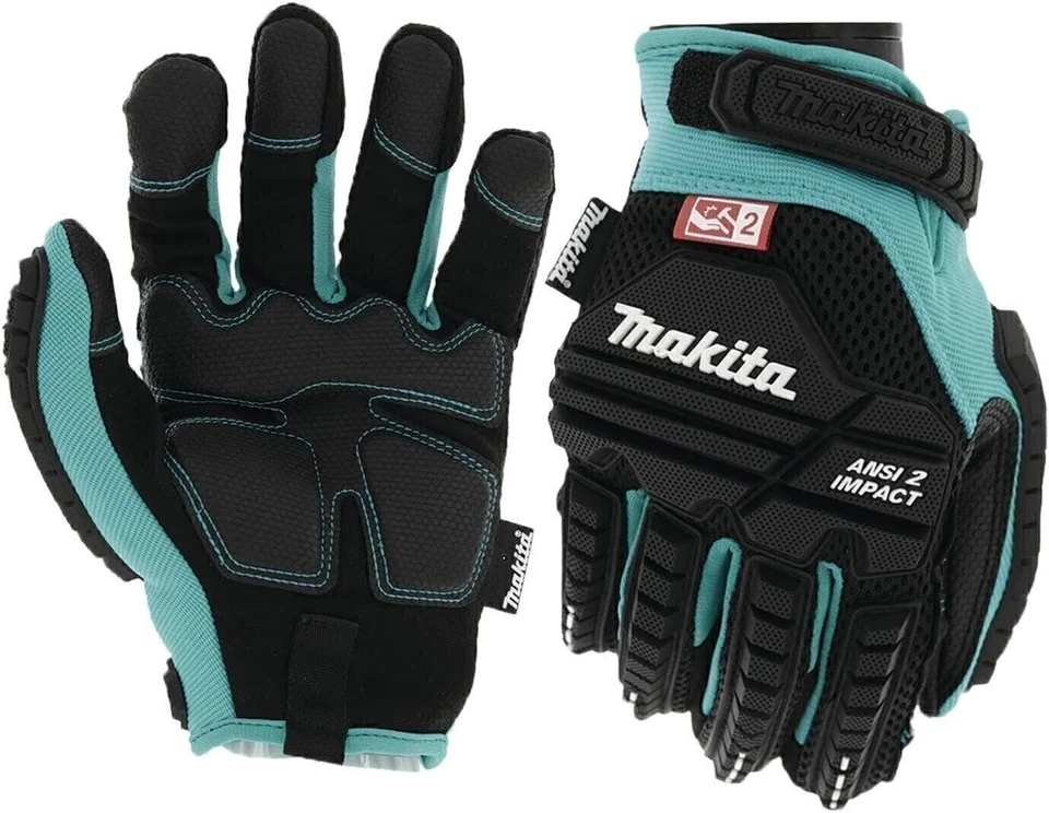 Makita Impact-rated T 04282 ANSI 2 Heavy Duty Demolition Gloves Large - Image 3 of 4