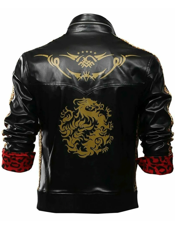 Handmade Final Fantasy VII Remake Leslie Kyle Black Leather