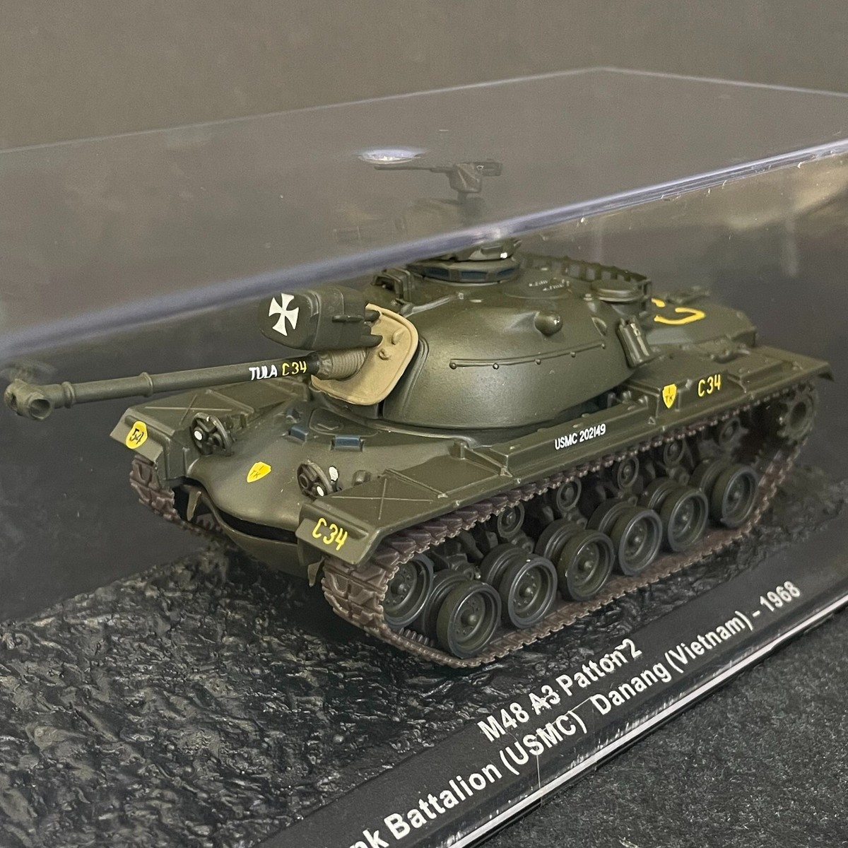 Le char Patton 2 M48 A3 au Vietnam en miniature Ixo Models au 1/72e