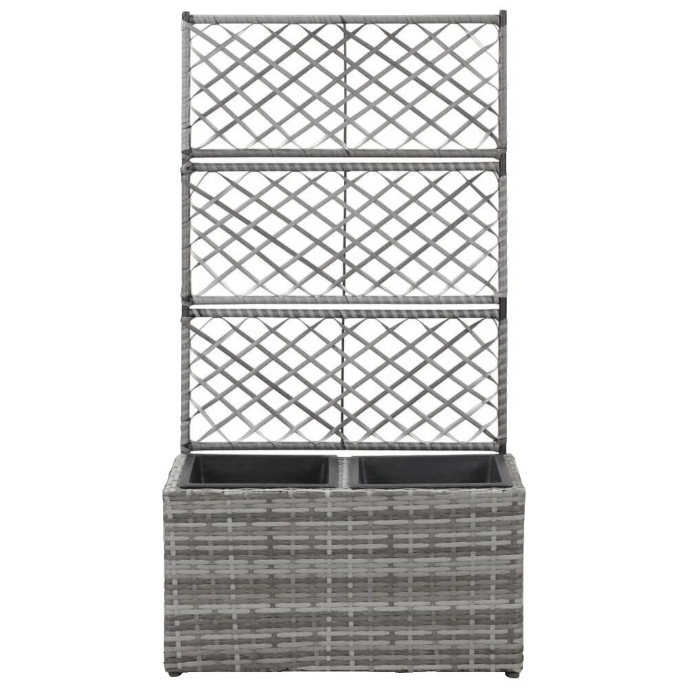 Wicker Rectangular Plant Baskets, Pots, Window Boxes & Saucers