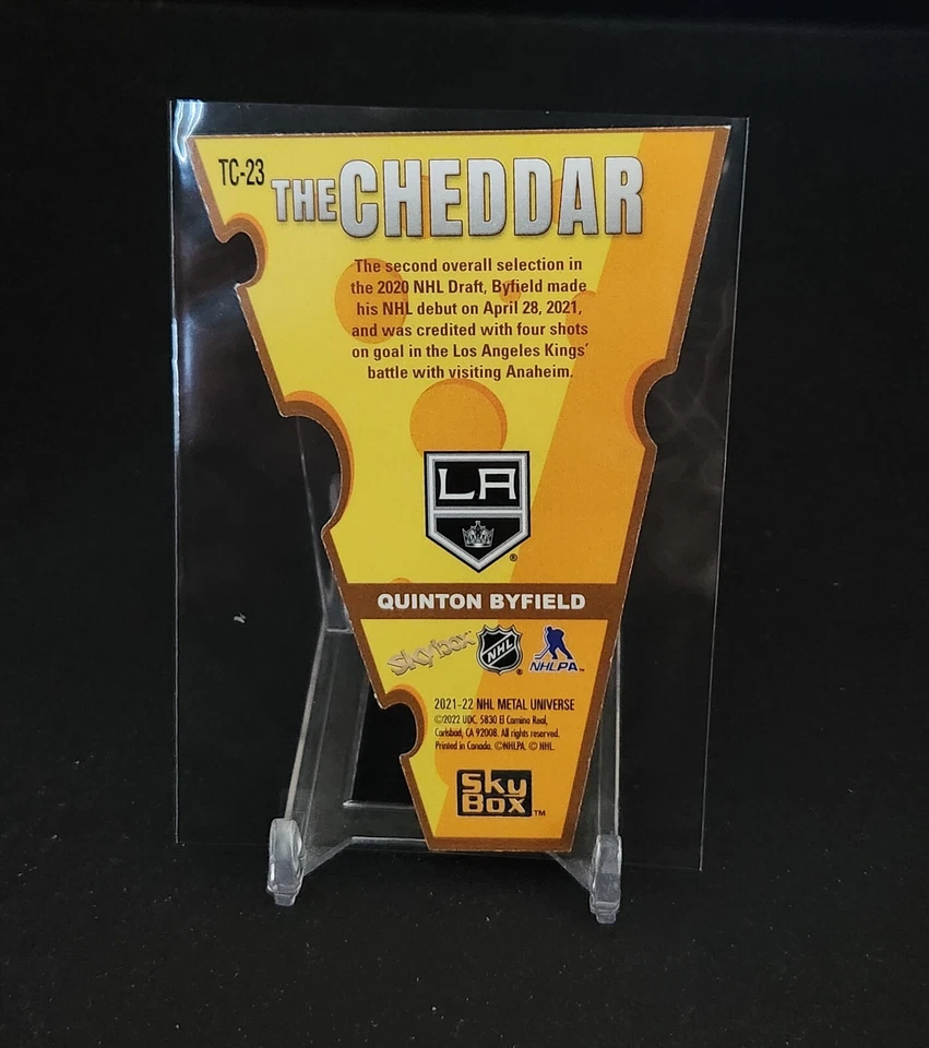 Quinton Byfield 2021-22 Skybox Metal Universe The Cheddar #TC-23 - Image 2 of 2