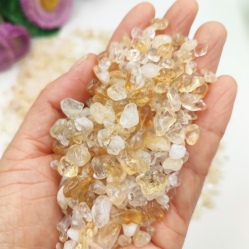 100g Natural Citrine Chips Rock Yellow Quartz Crystal Healing Stone Mineral Home Ebay