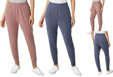 Eddie Bauer Ladies' Fleece Lounge Jogger 2 Pack Blue/Pink, XXL , 2X