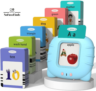 Talking Cards for Toddlers, Speech Therapy Toys Autism Toys, ABC 123 Sight Words