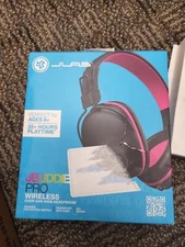 JLab Pro Over-Ear Bluetooth Wireless Kids' Headphones - Black/Pink
