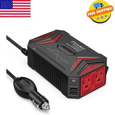 300Watt Pure Sine Wave Power Inverter Car Adapter DC 12V to AC 110V