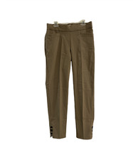 89th  Madison Cut Out Ankle Pants Women's S Comfort Waist Brown Stretch Casual