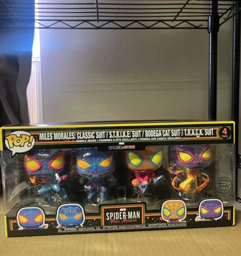 Spider-Man Blacklight 4pk Funko Pop! Un-released 