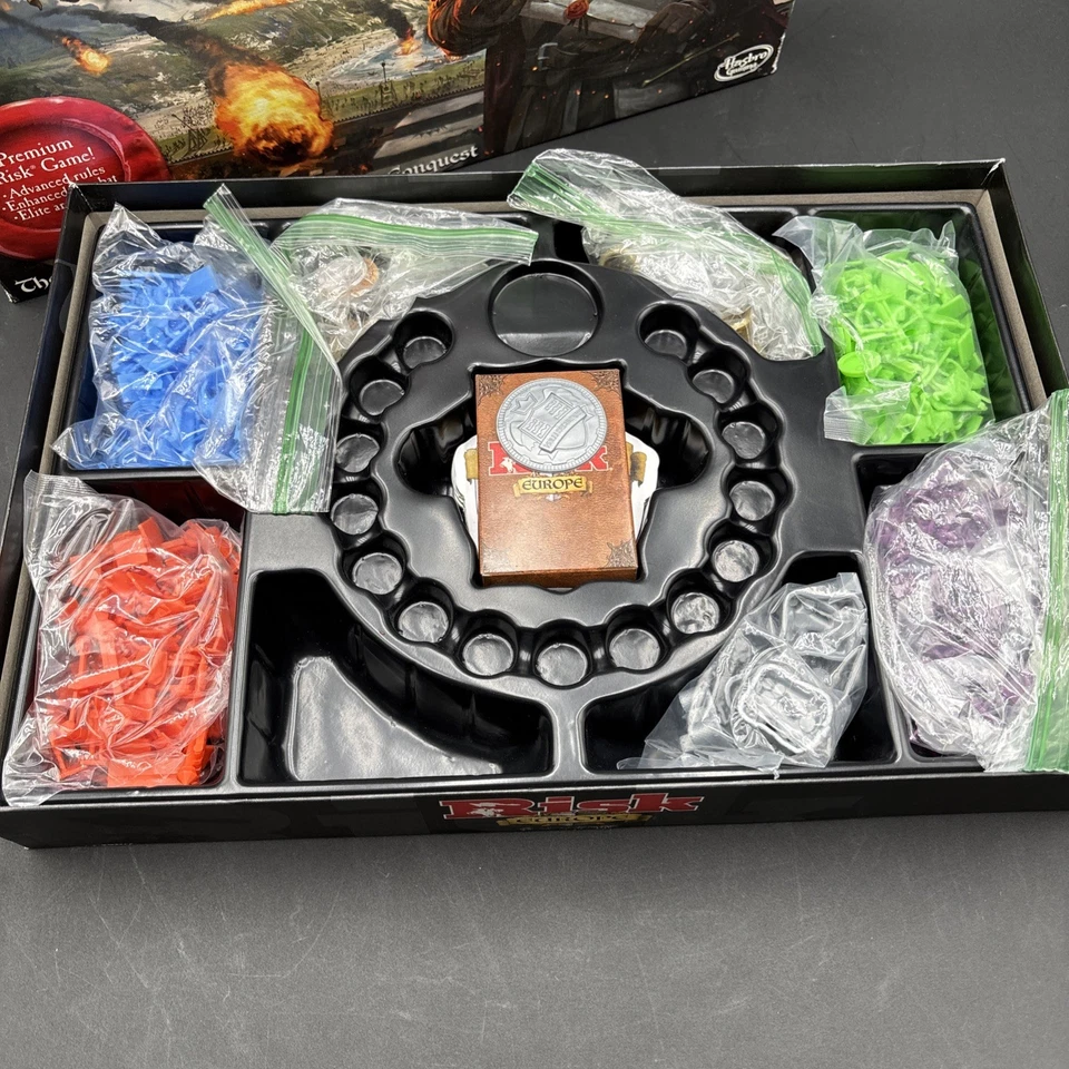 RISK EUROPE Strategy Board Game Medieval Conquest Hasbro - Image 3 of 4