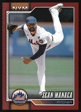 Sean Manaea 2026 Topps #332 Red Holo Foil SN #/5