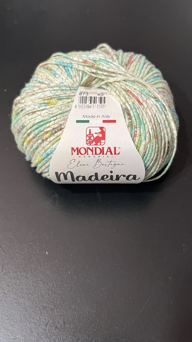 Cordoncino Mondial 100% Cotone Rigenerato - Gomitolo 250g/200m Per Borse E Accessori, Colore Arancione 713, Ferri 5-5.5 Mm