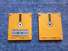 Super Mario Bros 1 and 2 Famicom Disk System Japan Lot 2 Games CIB