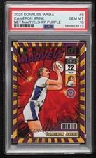 2025 Donruss WNBA Net Marvels Press Proof Purple Cameron Brink #9 PSA 10 GEM MT