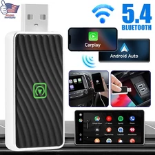 Mini Wireless CarPlay Adapter for Apple Plug & Play Low Latency Converts Wired _