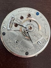 VINTAGE 18 SIZE ELGIN B.W. RAYMOND POCKET WATCH MOVEMENT GR. 116 KEEPING TIME