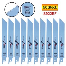 10-50 Metall S&auml;bels&auml;geblatt S922EF f&uuml;r Metall fit Bosch Dewalt Profi S&auml;gebl&auml;tter