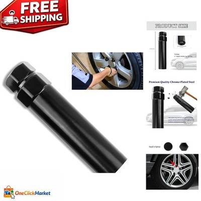 6 Spline Lug Nut Socket - Chrome-Plated Wheel Lock Removal Tool