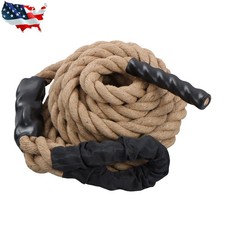 1.5    25FT Brown Climbing Rope Gym Fitness Strength Training Exercise Rope