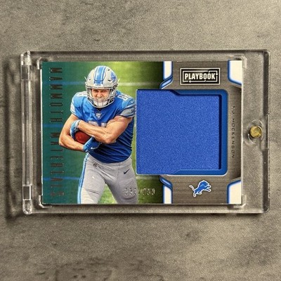 2019 Panini Playbook Mammoth Material /299 TJ Hockenson #MM-21 Jumbo Patch