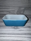 Vintage Pyrex 502-B Blue Rectangle Refrigerator Dish No Lid