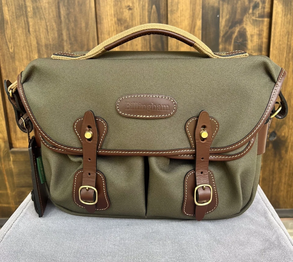 Bolso para cámara Billingham Hadley pequeño profesional, Sage FibreNyte/ChocTrim ¡EXCELENTE! Foto 3 de 4