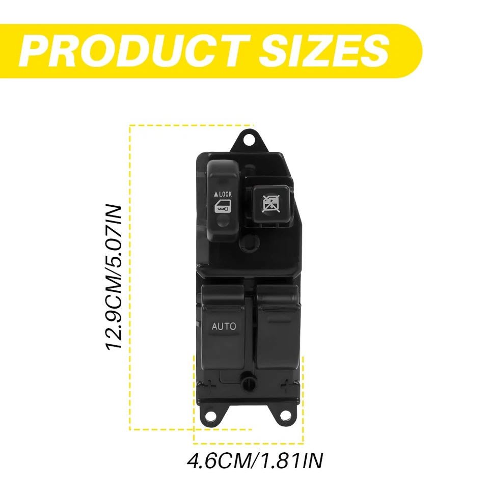 Interruptor de control de ventana principal para Toyota Sienna 2000-06 1998-2000 Tundra Solara H Foto 4 de 4
