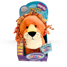 RARE NIB GANZ Webkinz Curly lion Plush Stuffed Animal Toy with Code HM728