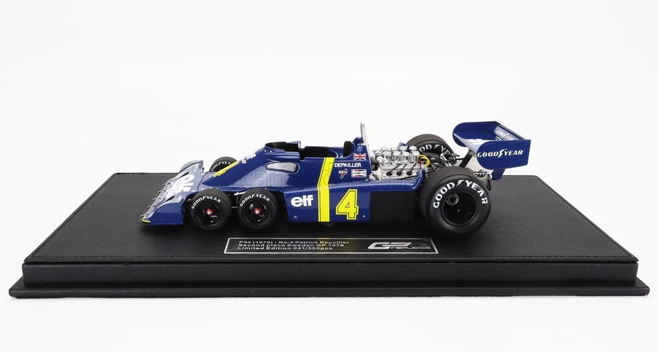 MODELLINO AUTO STATICO GP REPLICAS TYRRELL F1 P34 6 RUOTE DEPAILLER 1976 1/18 - Immagine 3 di 4