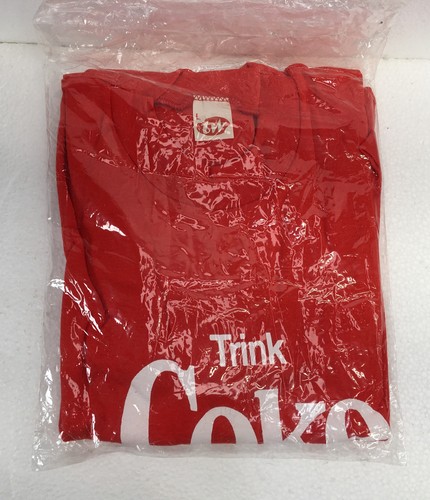 GERMAN TRINK COKE RED T-SHIRT SIZE LARGE - Picture 2 of 9