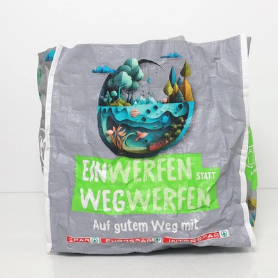 Stoffbeutel, Unisex (Erwachsene), Recyceltes Polyester, Grau, 40, 40, 40 cm #itC