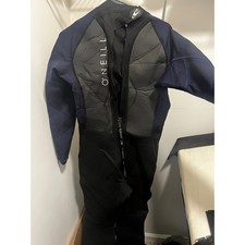 ONeill Reactor II 3/2mm Back Zip Full Wetsuit Mens Large Black Navy 5040OR NWOT