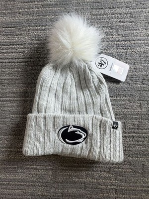 47 Brand Penn State Nittany Lions Koda Cuff Knit Pom Beanie Gray