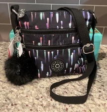KIPLING Alvar XS Crossbody KI7322 FIREWORK SKY Monkey-Dominique MSRP $54 NWT