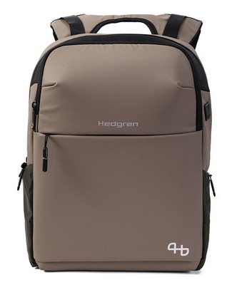 Hedgren Tram 2 Compartment Backpack 15,4'' RFID Rucksack Vintage Beige Eco