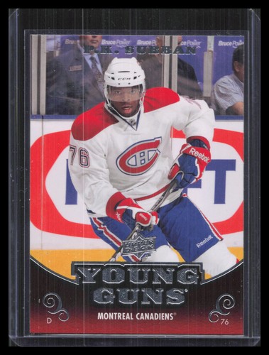 P. K. Subban #231 2010 Upper Deck card