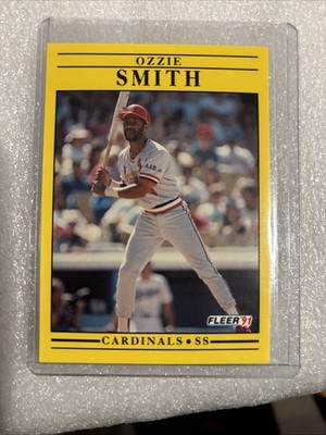 1991 Fleer #646 Ozzie Smith Jumbo Pack Variation ''U.S.A'' on back