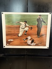 PHIL SCOOTER RIZZUTO New York Yankees TURNING TWO Signed LITHOGRAPH Jurinko Andy