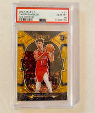 DYSON DANIELS 2022-23 Panini Select GOLD DISCO Prizm RC PSA 10 GEM MINT /10