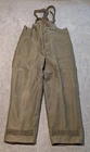 US Navy Deck Bibs Mens Medium WWII WW2 Military Suspenders Lined Overalls