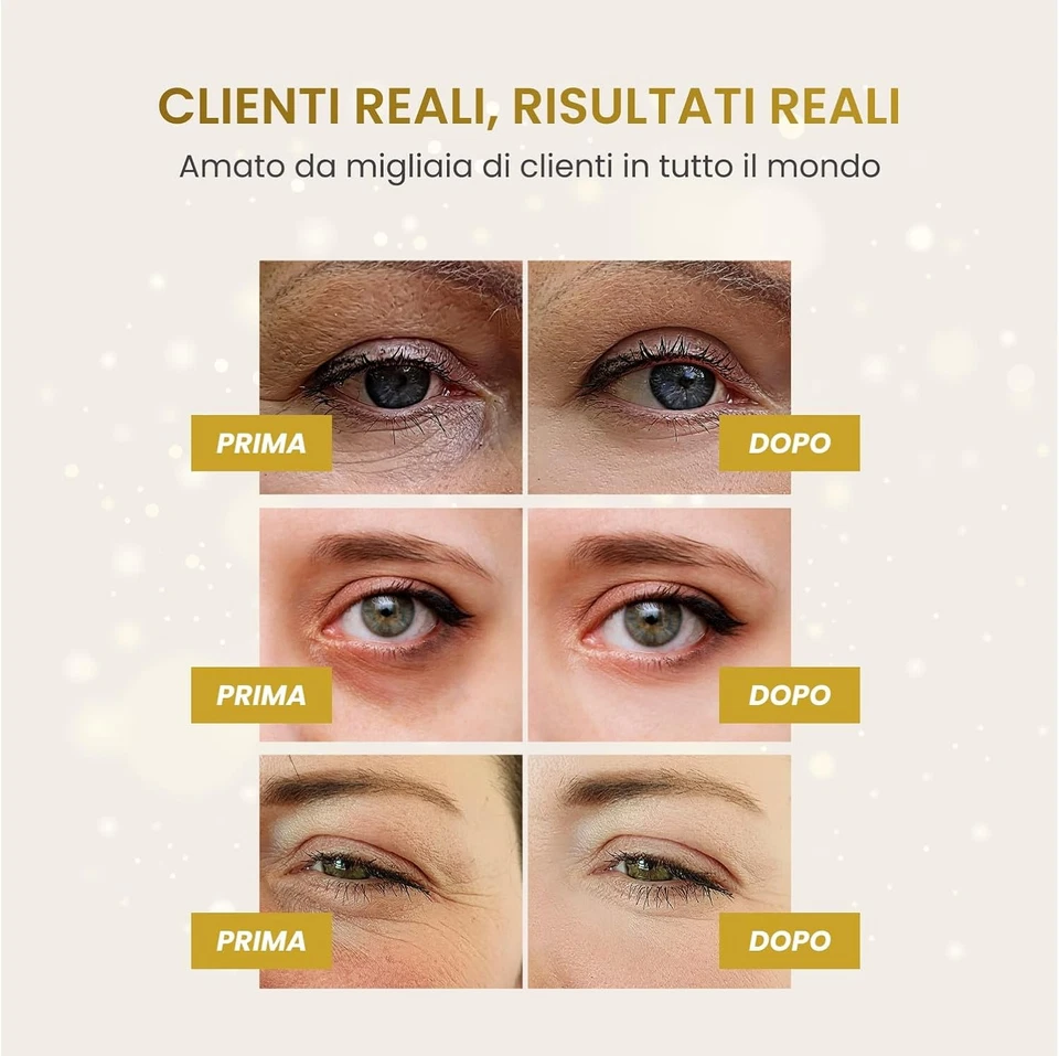 Patch Occhi Antirughe Donne E Uomini | Maschera Occhiaie E Borse | Skin Care Kit - Immagine 4 di 4