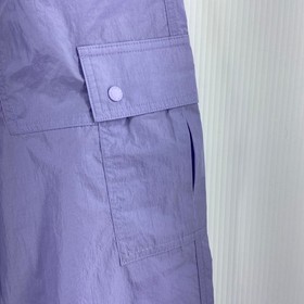 Victorias Secret PINK Satin Parachute Cargo Pants Star Lilac Womens Medium NWT