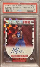 2018-19 Panini NBA HOOPS Shai Gilgeous-Alexander PSA 10, Pop 17.
