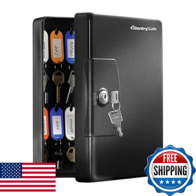 Sentrysafe Key Small Key Lock 0.06 Cubic Feet Kb-25 Black 25 Key Capacity